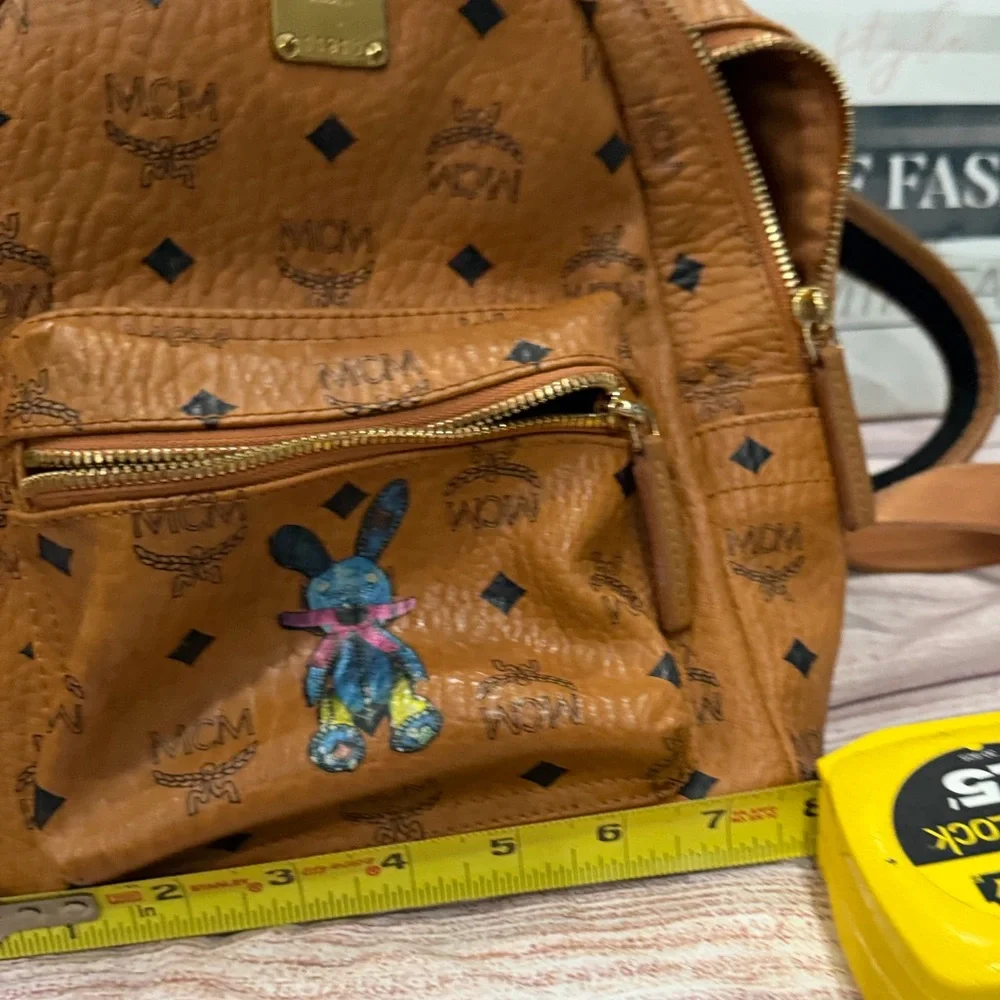 Rare! MCM Limited edition Rabbit Backpack mini phone bag‎ casual bag travel bag